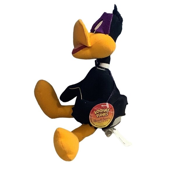 Daffy Duck Plush Looney Tunes 11” Russel Stover Mask Cape Stuffed Animal VTG - Picture 4 of 9